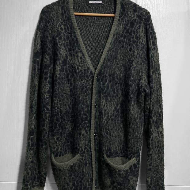 21AW 네이버후드 모헤어 레오파드 가디건