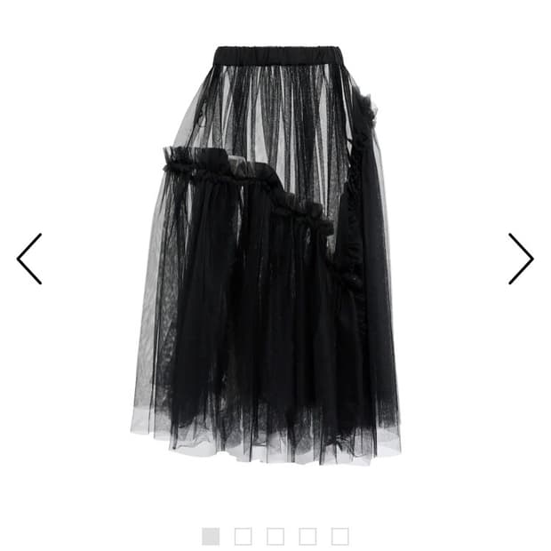 느와 케이 니노미야 noir kei ninomiya 튤 스커트 블랙