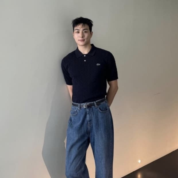 라코스테 케이블 니트 pk L