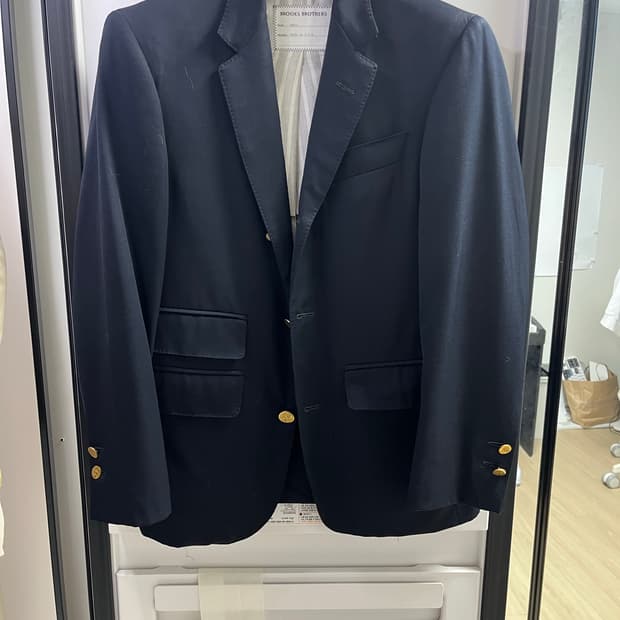 브룩스브라더스 블랙플리스 금장재킷 bb0