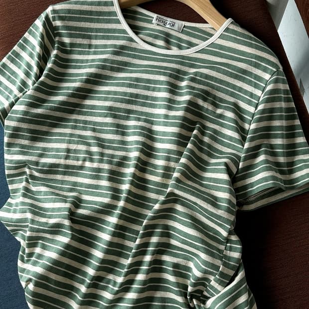 90's detail design stripe t-shirt