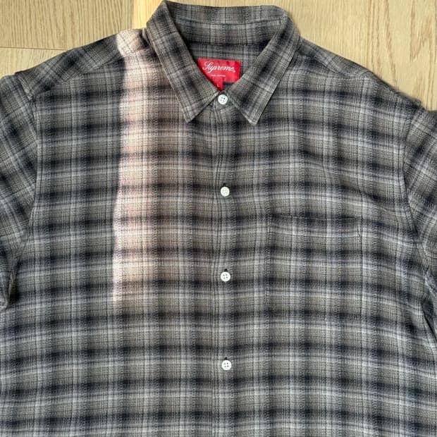 22SS 슈프림 체크 셔츠