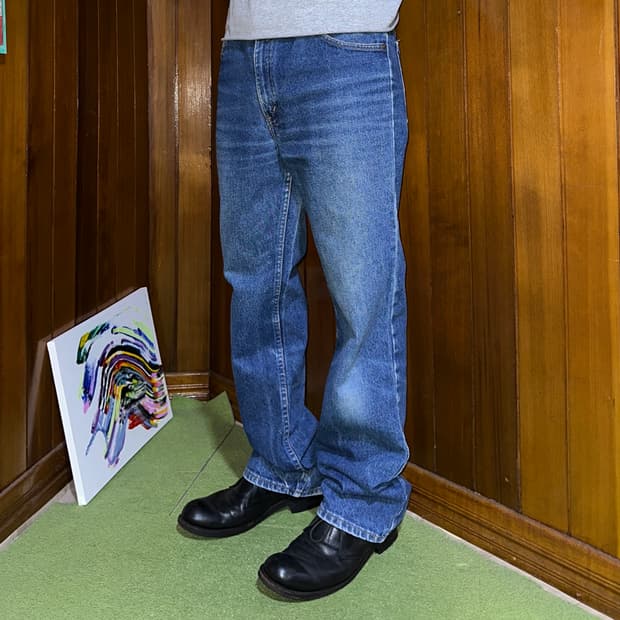 80-90’s Levi’s 517 orange tab denim