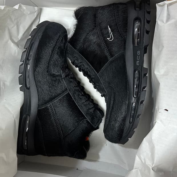 270)나이키 에어맥스 고아돔 부츠 포니헤어 블랙