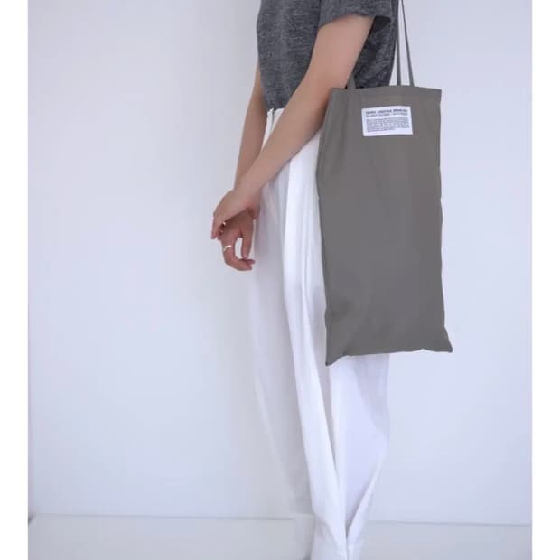 (새상품)지비에이치 방수 에코백_카키,다크그레이