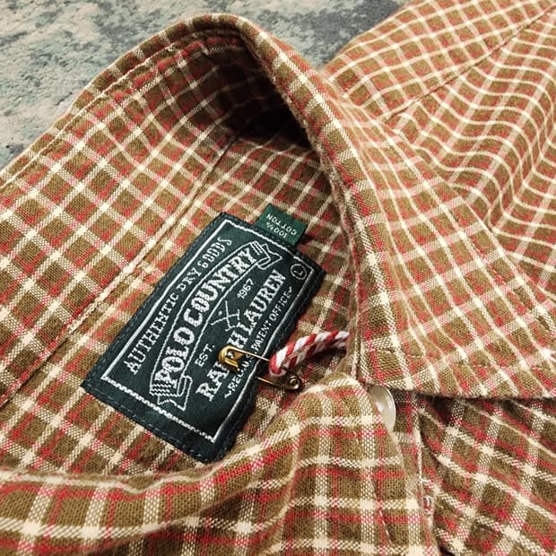 RRL전신 폴로 컨츄리 체크셔츠