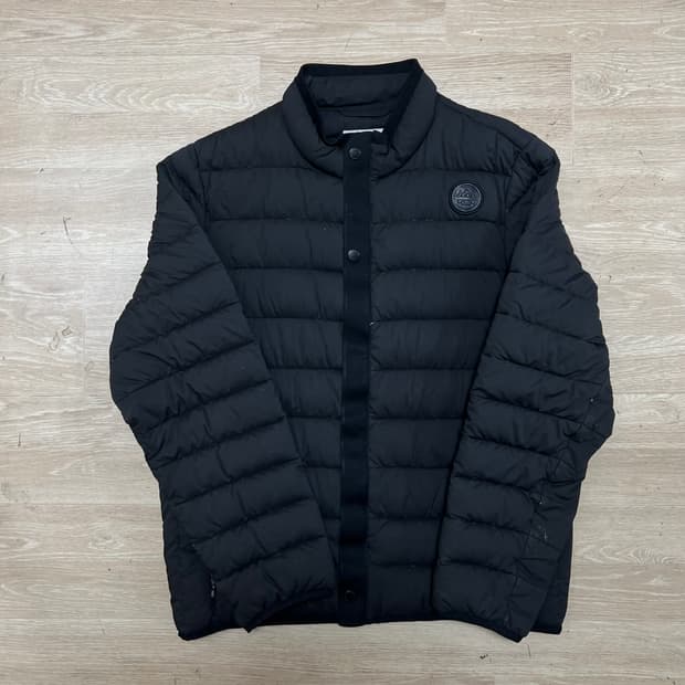 지프 JEEP 덕다운 로고 와펜 경량패딩 점퍼 [블랙] XL/105