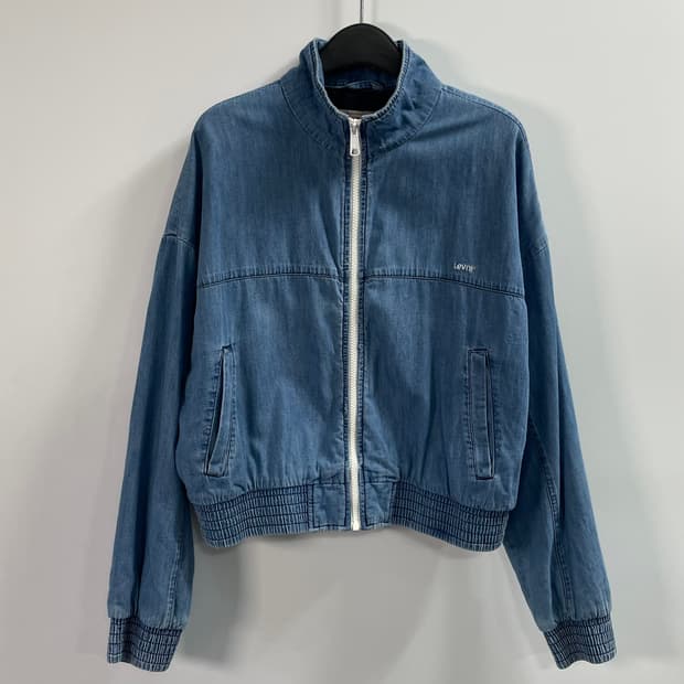 리바이스 우먼스 블루종 크롭 자켓 (on.477)