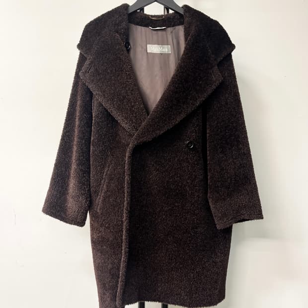 막스마라 알파카 후드 코트