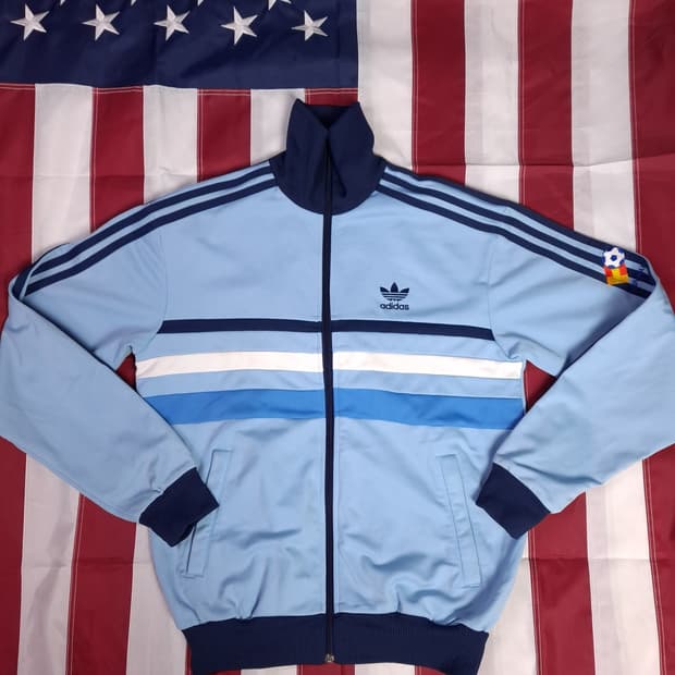 오리지날 아디다스 에스파냐 82 스카이블루 트랙탑져지