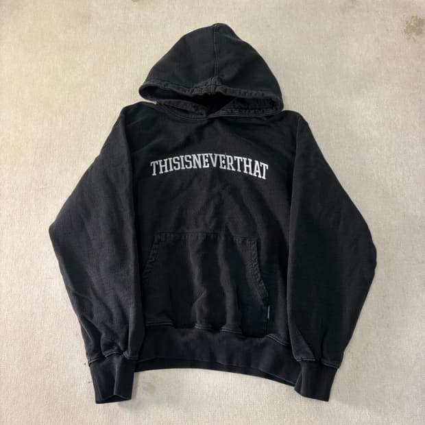 100 디스이즈네버댓 빅로고 후드티