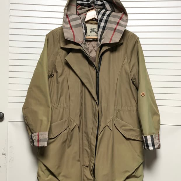 버버리 정품 자켓 여성용 노바체크