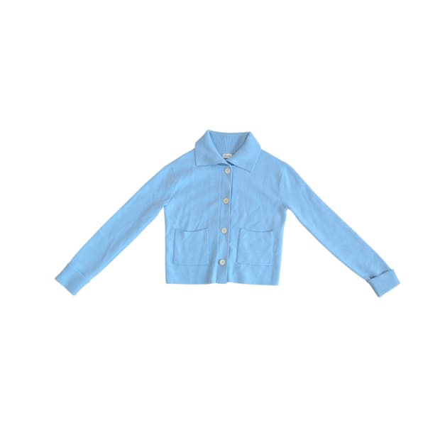 코텔로(kotelo) 스카이블루 카라 니트 가디건