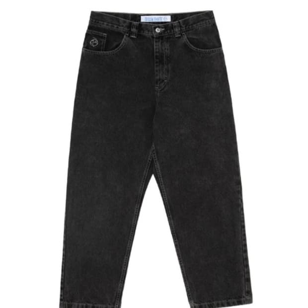 폴라스케이트 빅보이팬츠 실버블랙 M 팝니다