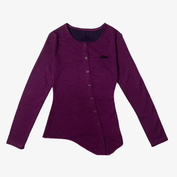 탄산마그네슘 사선 스트라이프 가디건 핑크+탄산마그네슘 비니