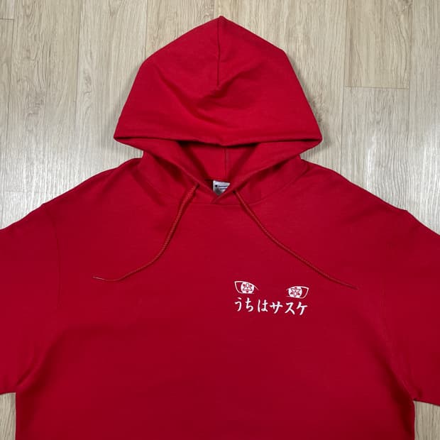 110) 챔피온 X 나루토 우치하사스케 후드티