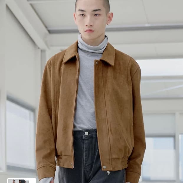 지플리시 스태틱 스웨이드 자켓 미디움[m]