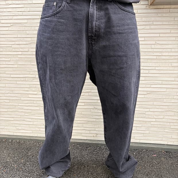 슈프림 블랙 데님 배기팬츠