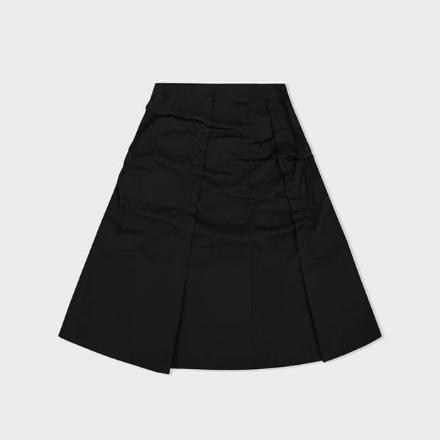 로우클래식 raw-cut shirring skirt 로우컷 셔링 스커트