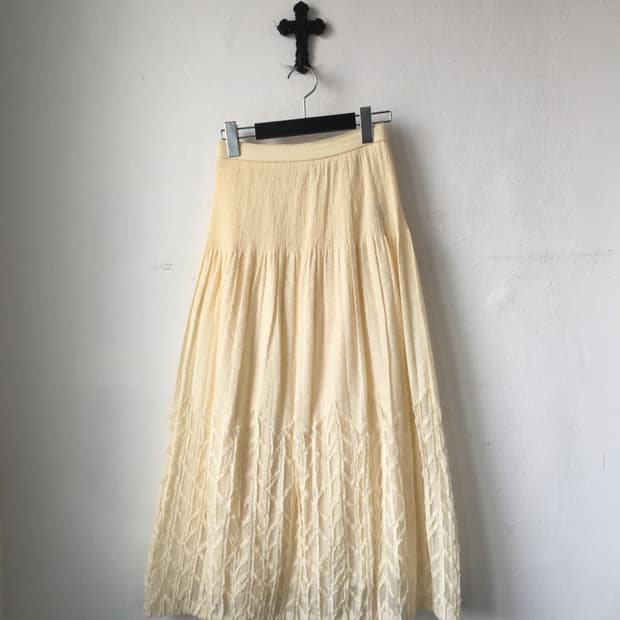 Pattern point long skirt