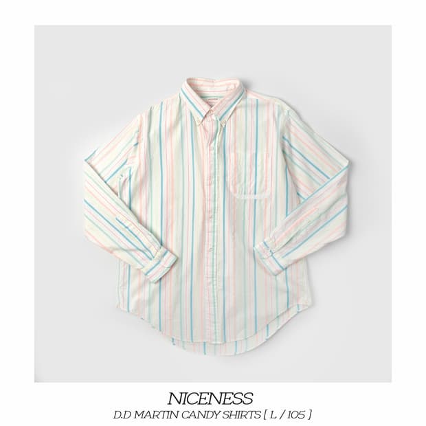 나이스네스 D.D 마틴 캔디 셔츠 L사이즈 niceness