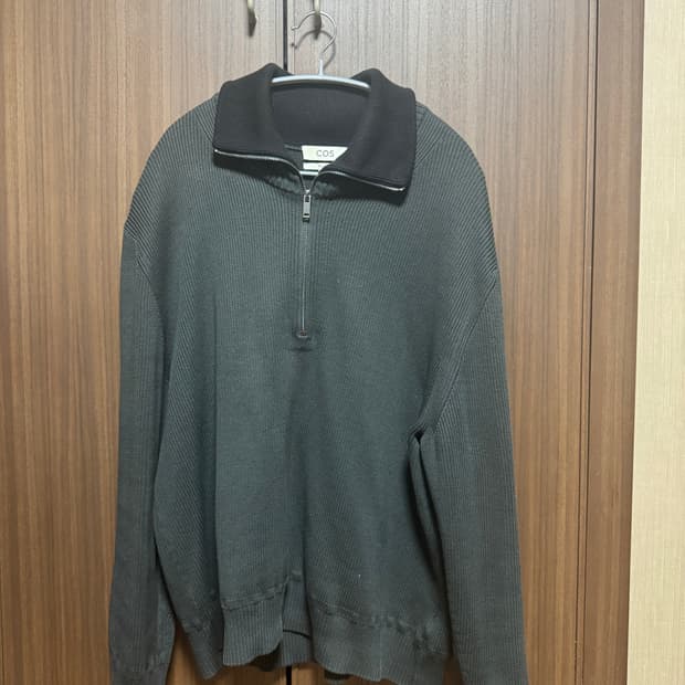 (XL) 코스 반집업 니트