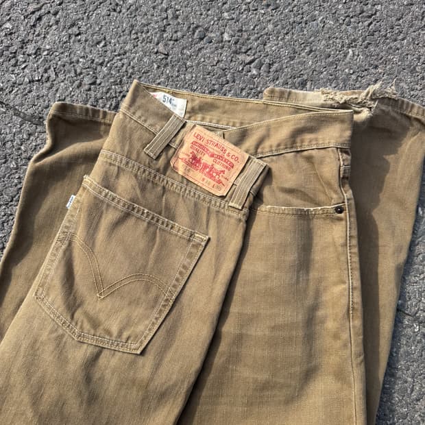 리바이스 514 화이트탭 데님팬츠 