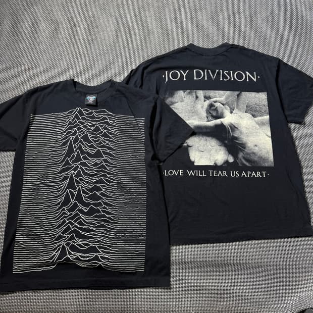 새상품) 조이디비전 락밴드 프린팅 티셔츠 (L/XL)