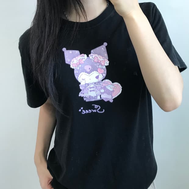 KuromiXDollymix 쿠로미 프린팅 티셔츠