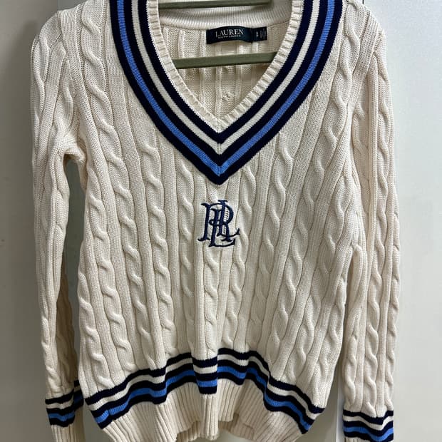 로렌 랄프로렌 브이넥 니트