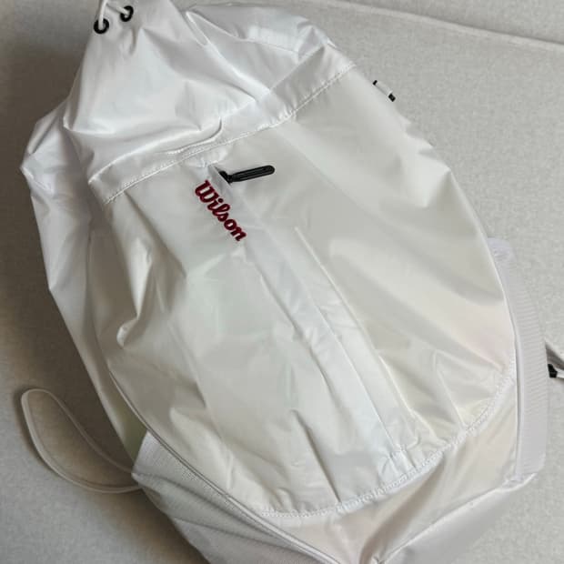 윌슨 드로우스트링 백팩 에어 화이트 테니스 가방