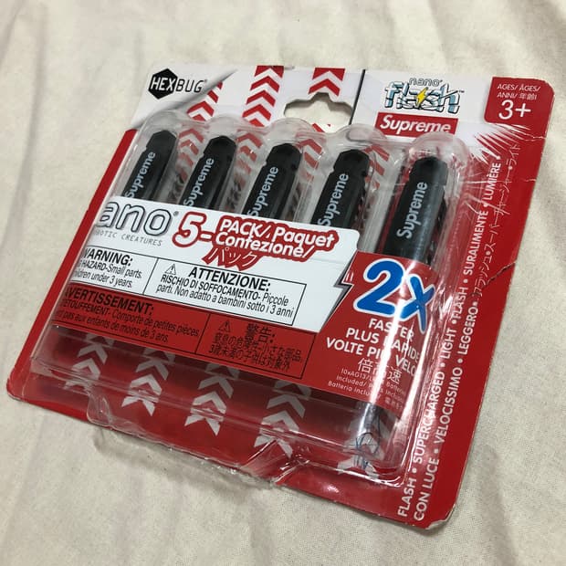 슈프림 x 헥스버그 나노 플래쉬 블랙 (5개입)
