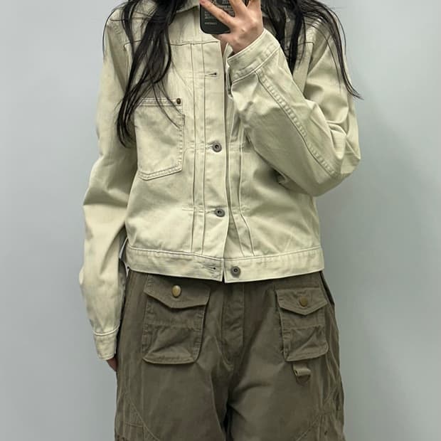 리바이스 xx 레드탭 타입1 신치백 데님 자켓