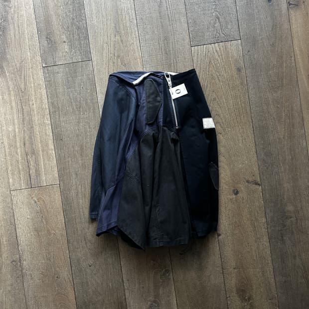 Patchwork Cargo Skirt