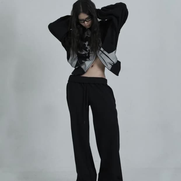 오도어 skin pants 블랙