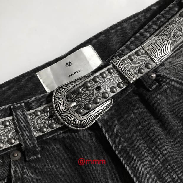 [Unisex] 에스닉 웨스턴 클래식 가죽 벨트
