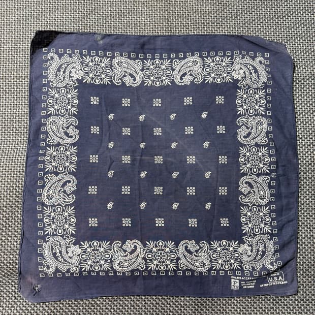 빈티지 usa 반다나 패스트 컬러 (old-8615)