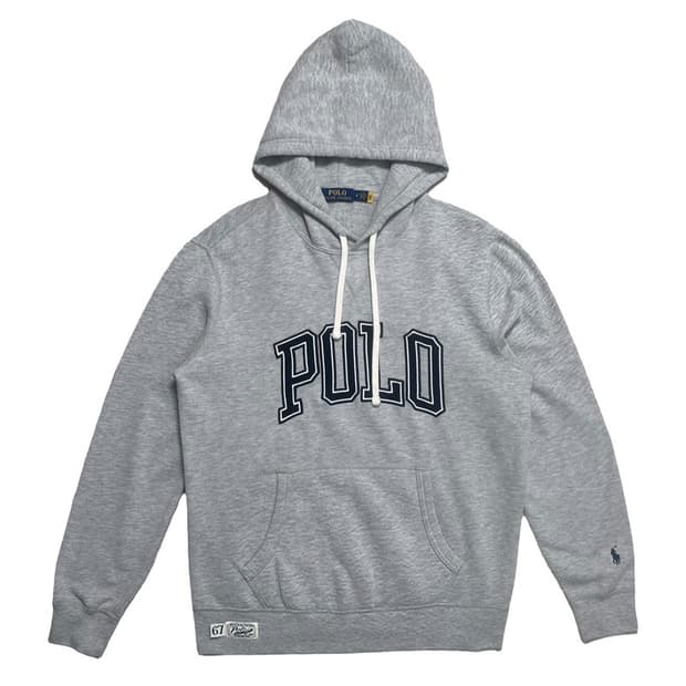 RALPH LAUREN 빅로고 후드티 그레이 L