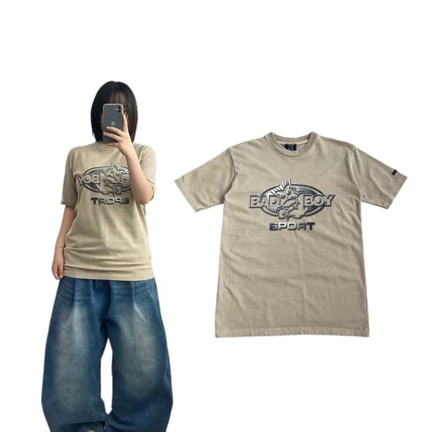 배드보이 90s 제팬 올드스쿨 빅로고 반팔 티셔츠