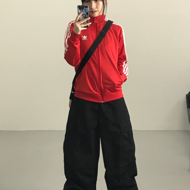 아디다스 레드 파이어버드 져지