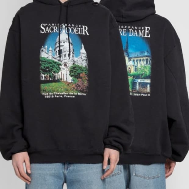 발렌시아가 후드티