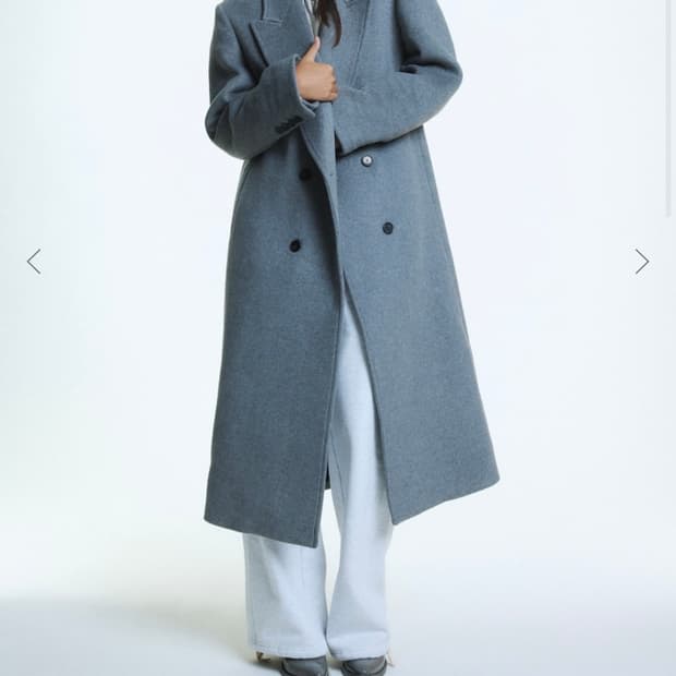 (새상품) 글로니 클래식 롱코트 그레이 M