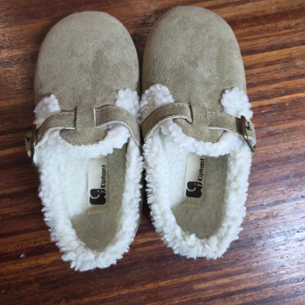 키펀트 키즈 스웨이드 안감털 신발 180