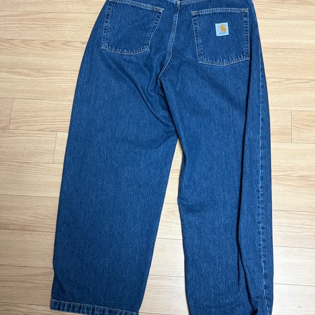 칼하트 WIP 브랜돈 팬츠 블루 스톤 워시드 s