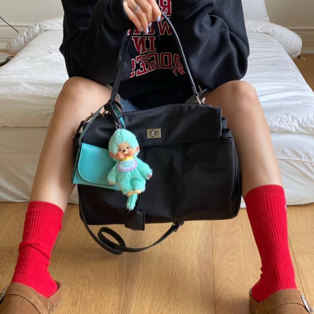 블랑 나일론 숄더백