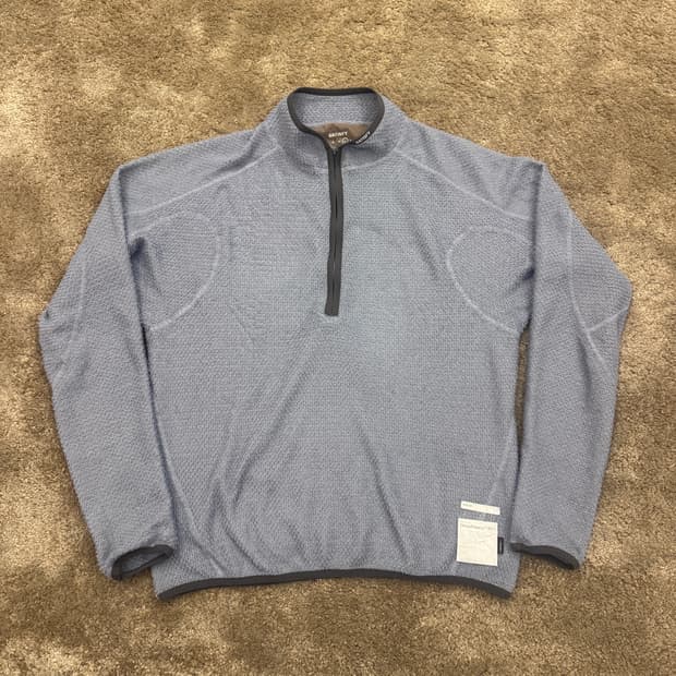 [L] 새티스파이 고스트플리스 하프집업 스톤