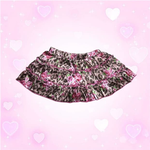 Ma*rs 마즈 로즈호피 프릴 스커트 갸루 오네갸루