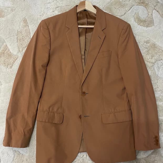 헬무트랭 아카이브 카멜 투버튼 블레이저 자켓