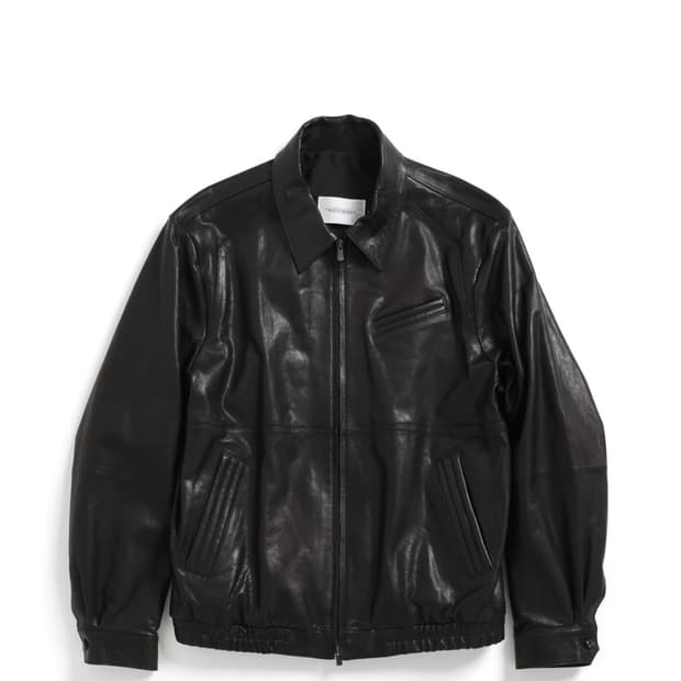 해칭룸 레더 자켓 블루종 블랙 3사이즈 새상품