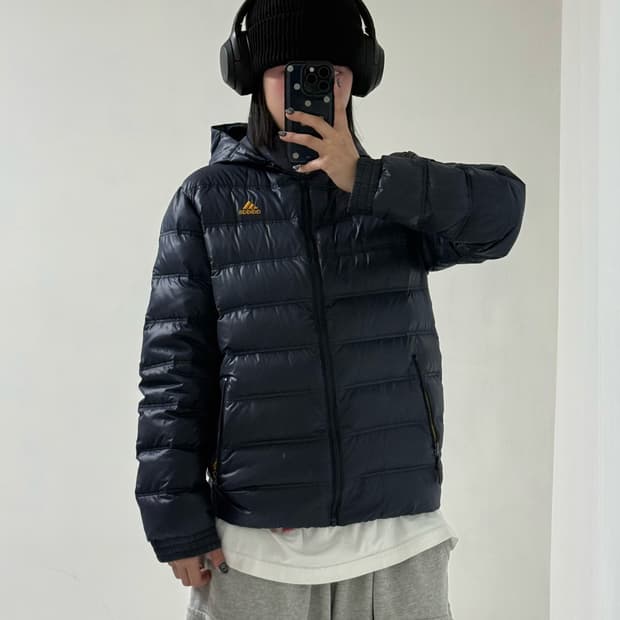 아디다스 네이비 구스 경량패딩